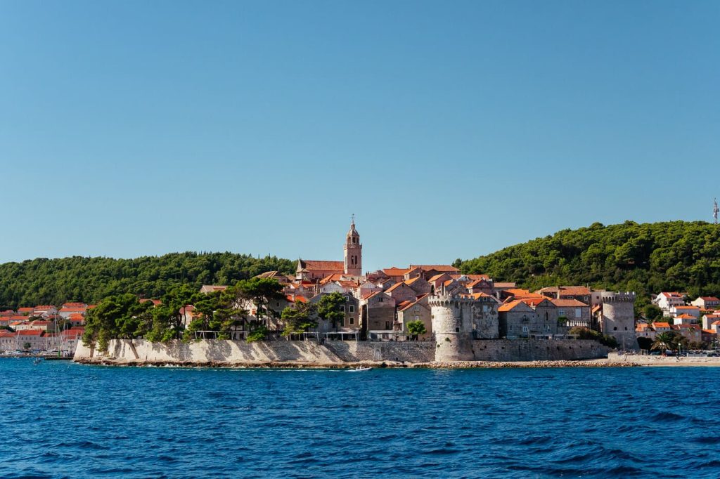 Korčula Old Town on a cycling tour in Croatia